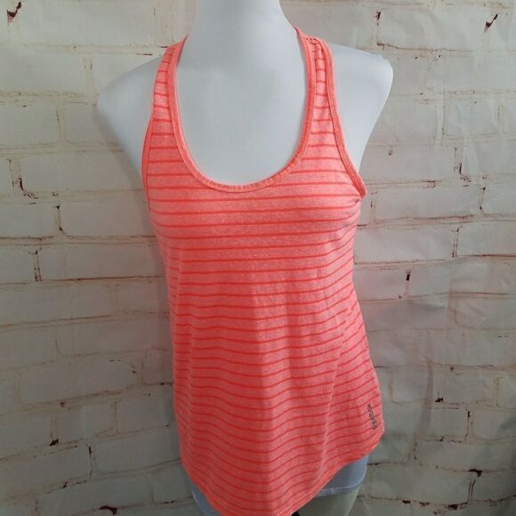 Reebok Tops - 3/$25 Reebok orange stripe racerback tank small